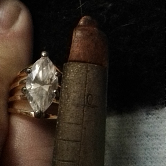 Vintage CZ GF/SS Solitaire Ring size 6 - Picture 7 of 8